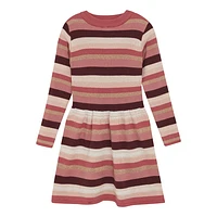 Striped Knit Dress 3-8y