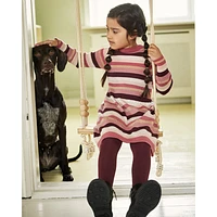 Striped Knit Dress 3-8y