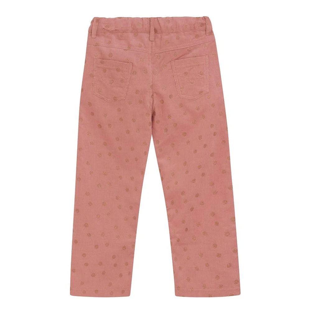 Pantalon Imprimé Rose 2-8ans