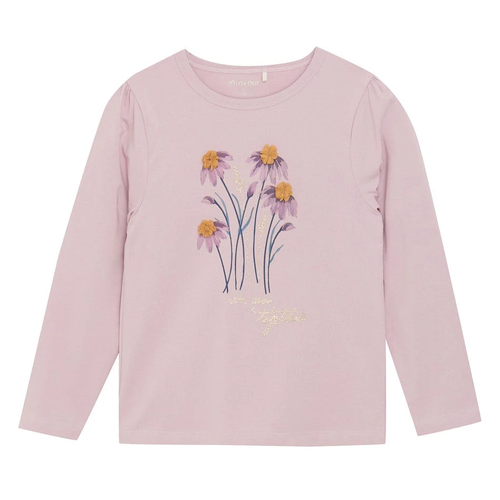 Flowers Long Sleeves T-Shirt 2-12Y