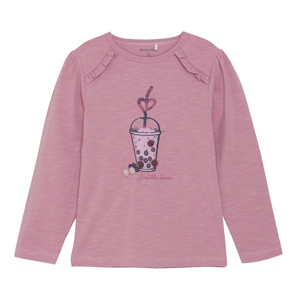 T-Shirt Manches Longues Bubble Tea 2-8ans