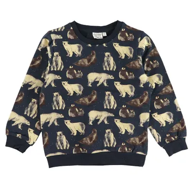 Winter Animal Sweatshirt 3-8y