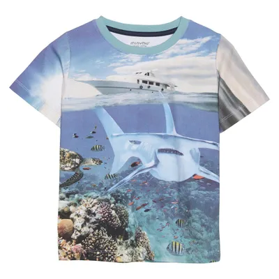 Beach Shark T-Shirt 3-8y