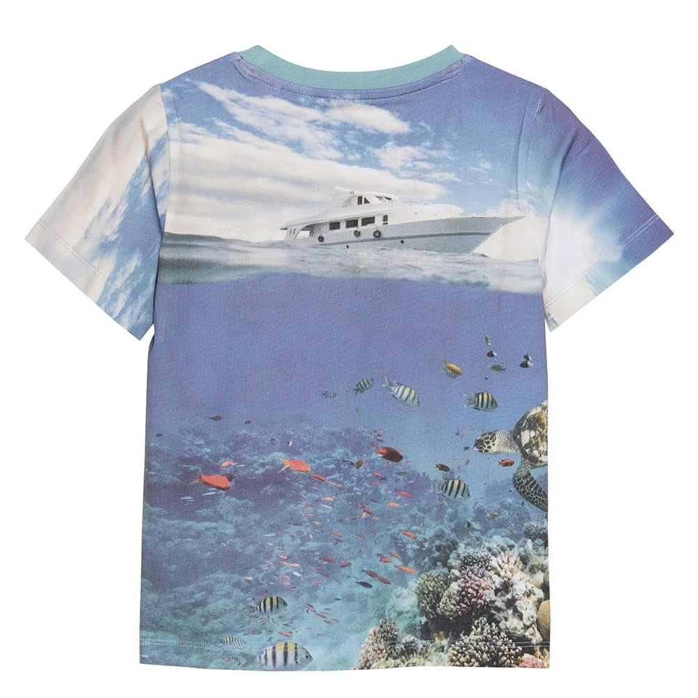 T-Shirt Requin Plage 3-8ans