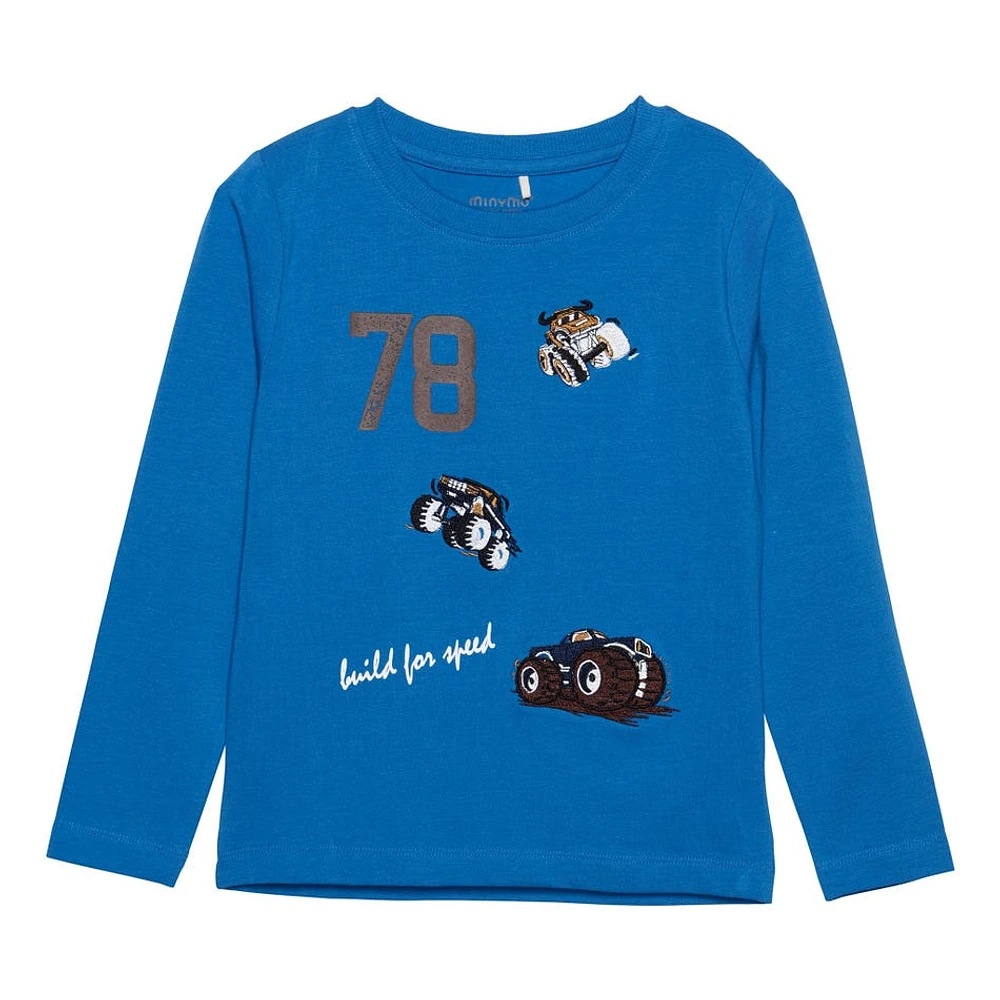 T-Shirt Long Sleeves Build for Speed 3-8y