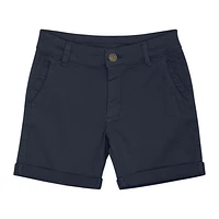 Navy Twill Shorts 3-8y