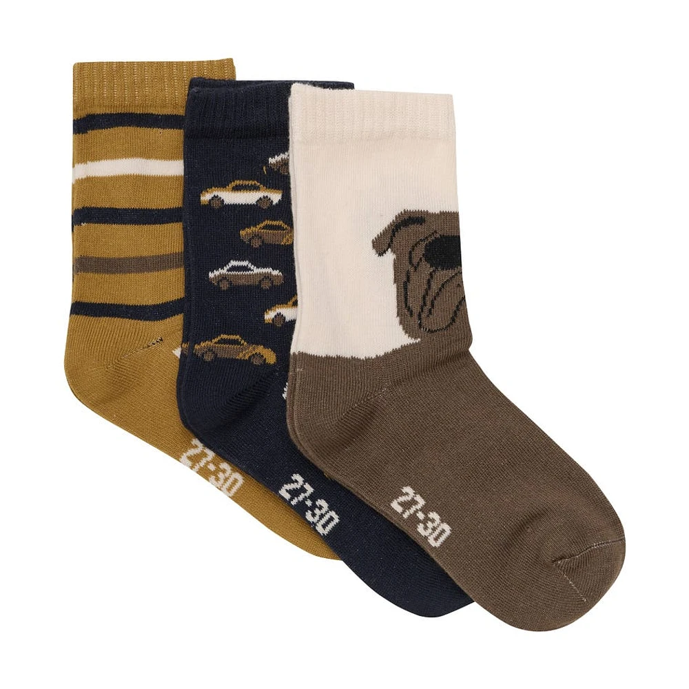 Dog Socks 3-Pack 4-11y