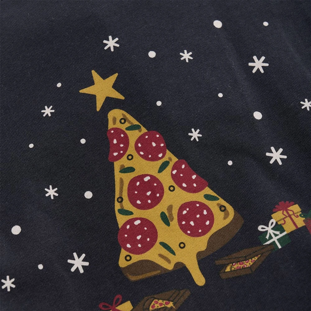 Festive Pizza T-Shirt 3-8Y