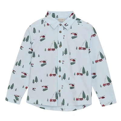 Festive Print Shirt 3-8Y