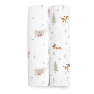 Essentials Cotton Muslin Swaddles 2 Pack - Disney™ Bambi / Dumbo