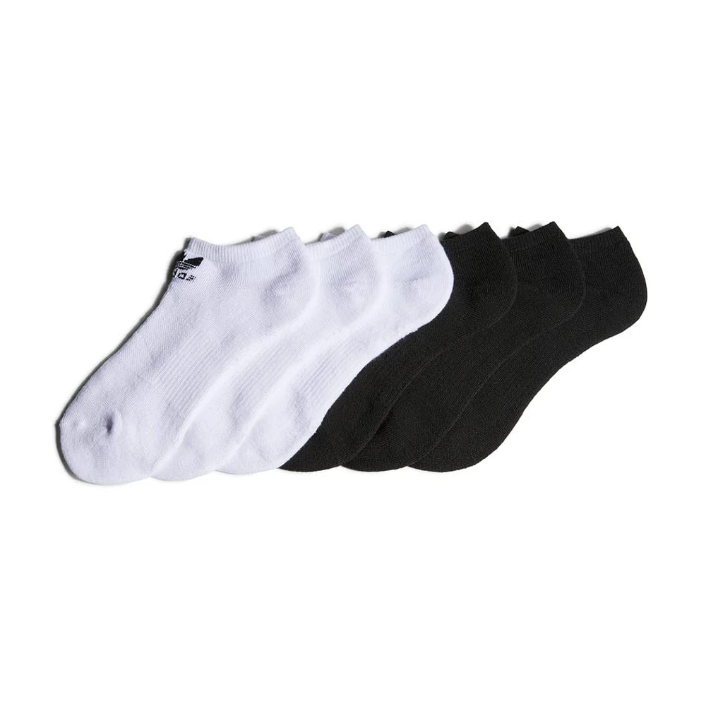 No Show Trefoil Socks 6-Pack 3-5y