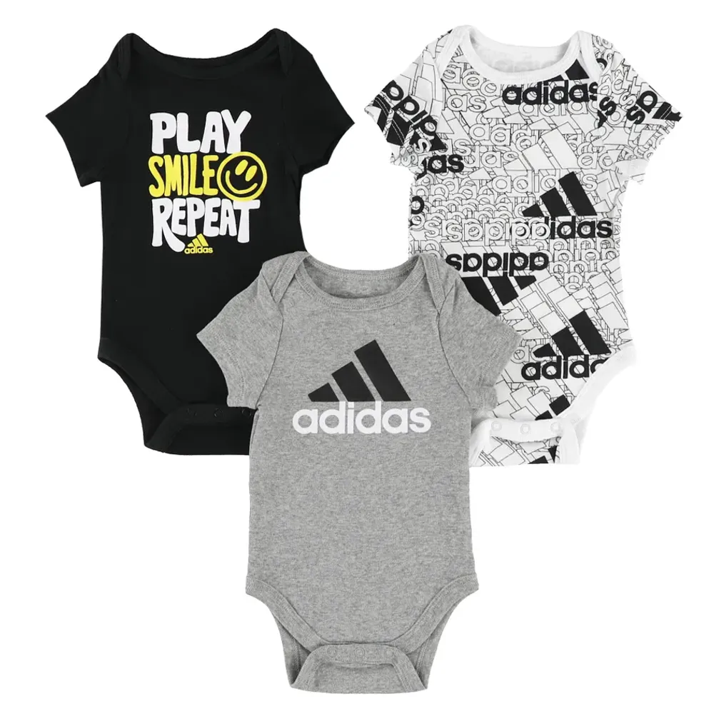 3-Pack Adidas Bodysuit 3-9m