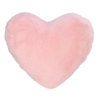 Coussin Coeur Rose en Peluche