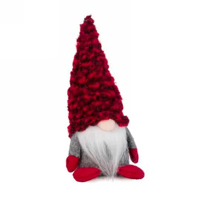 Gnome Christmas Red 7"