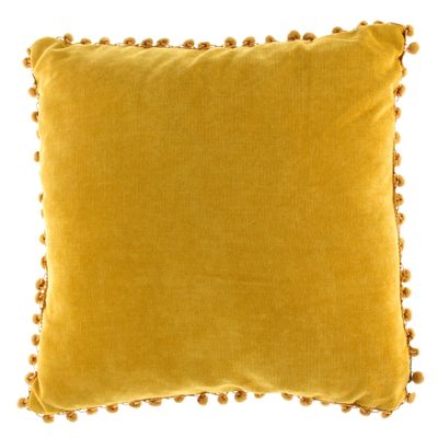 Velvet Cushion - Mustard Yellow