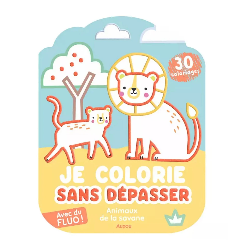 Je Colorie Sans Dépasser - Animaux de la Savane