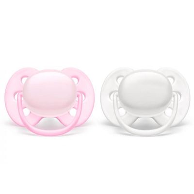 Orthodontic Pacifier 0-6m Ultra Doux Set of 2 - Pink