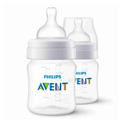 Baby Bottle 4oz Set of 2 Anti-Colic