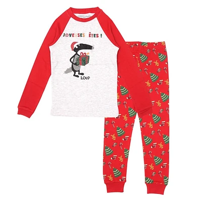 Pyjama Noël Loup 2-10ans