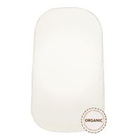 Fitted Sheet For Cradle - White Organic