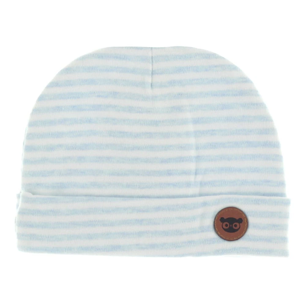 Bonnet Bébé Rayé Bleu 0-12mois