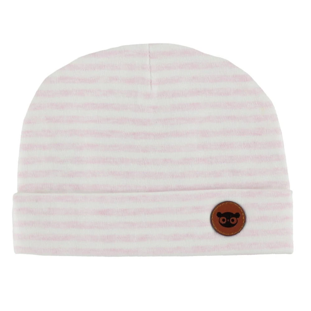 Bonnet Bébé Rayé Rose 0-12mois