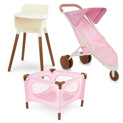 3-in-1 Nursery Set for Doll