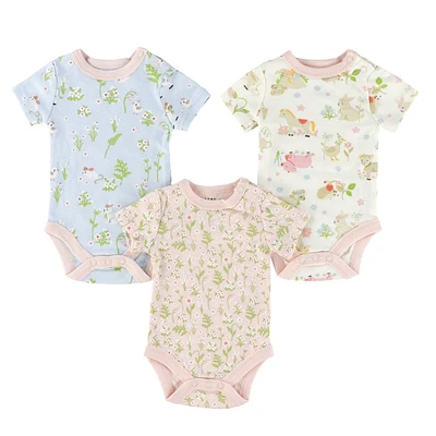 Animals 3 Pieces Bodysuits 0-30m