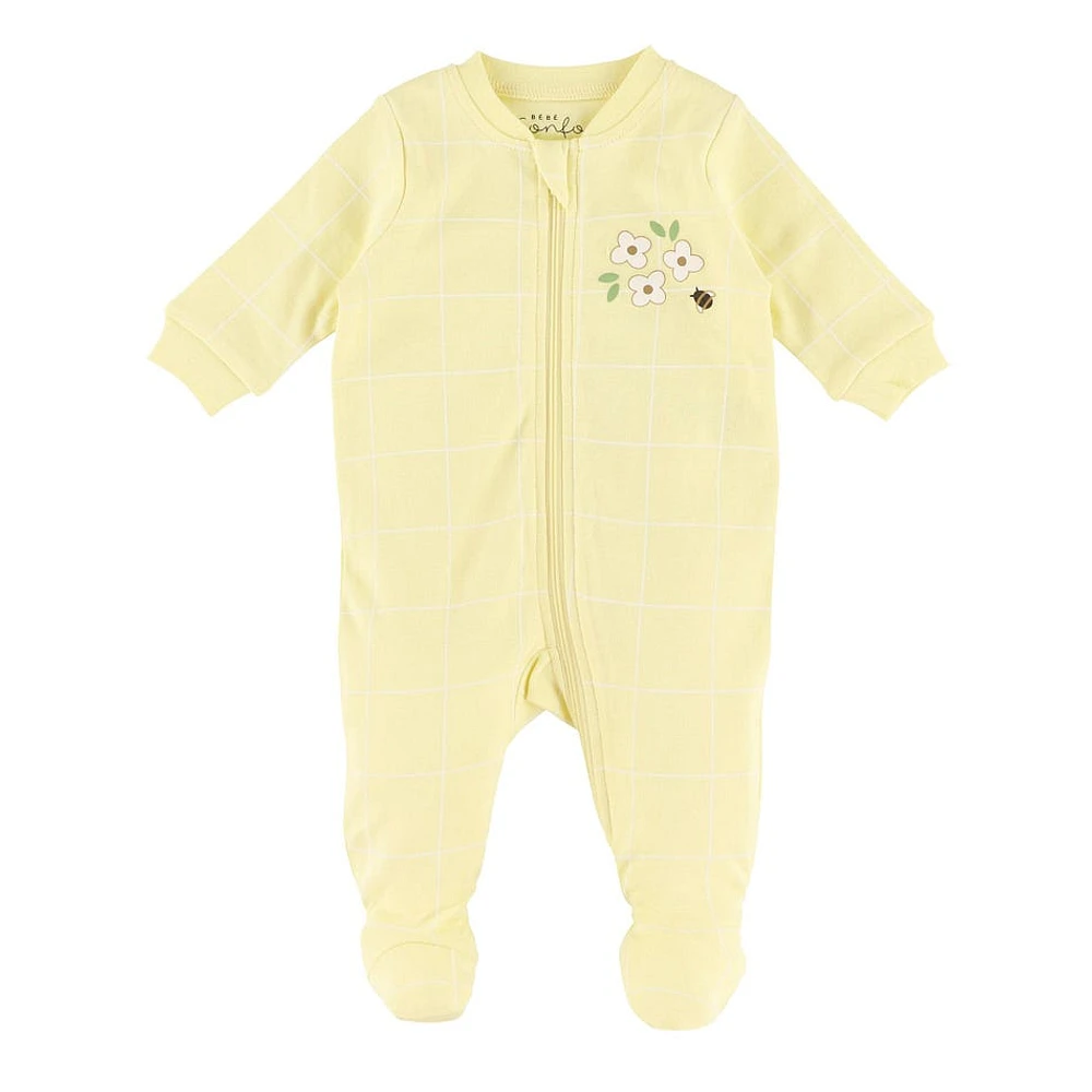 Pyjama Carreaux Abeilles 0-30mois