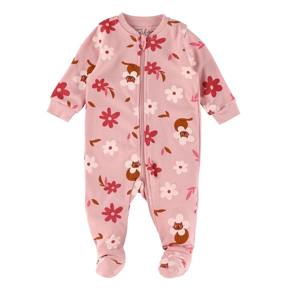 Pajamas Flowers Cats 0-30m