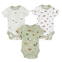 Farm 3-Pack Bodysuits 0-30m