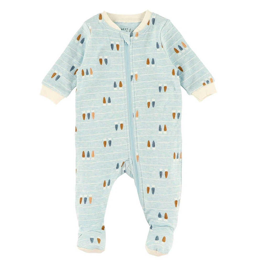 Pyjama Rayé Jardin 0-30mois