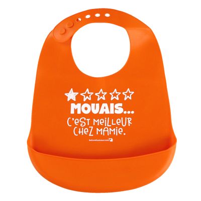 Bib Silicone Orange Mamie