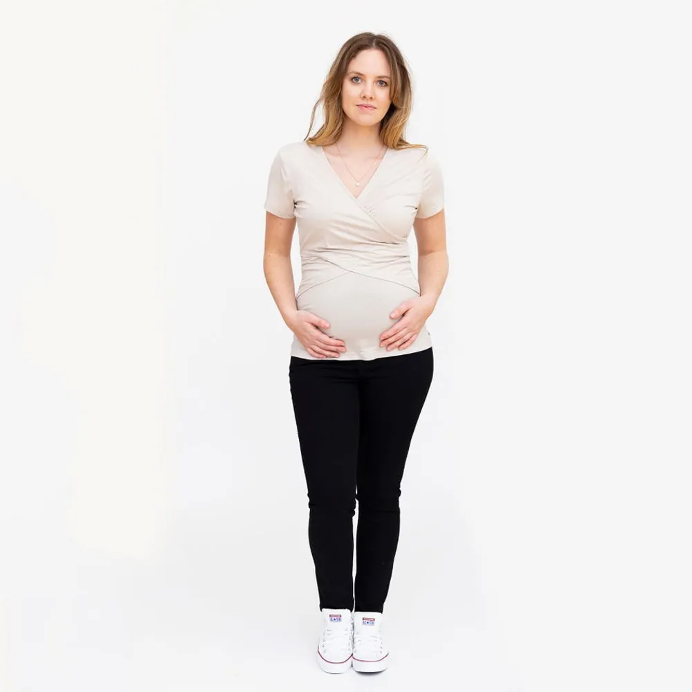 Beige Nursing T-Shirt