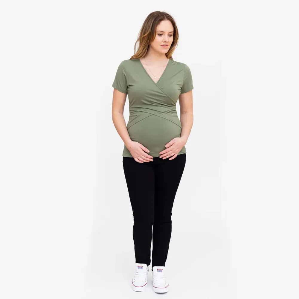 T-Shirt Allaitement Olive