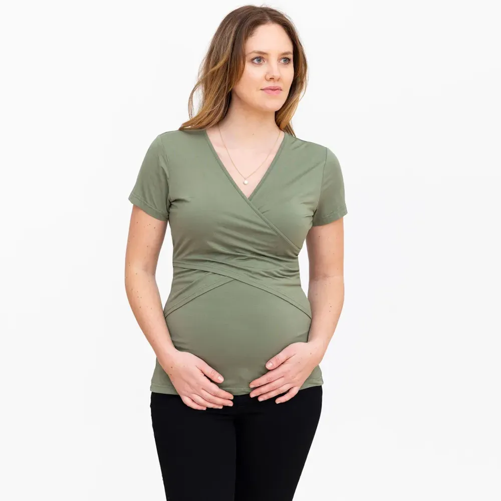 T-Shirt Allaitement Olive