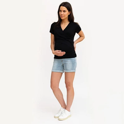 Maternity Denim Shorts