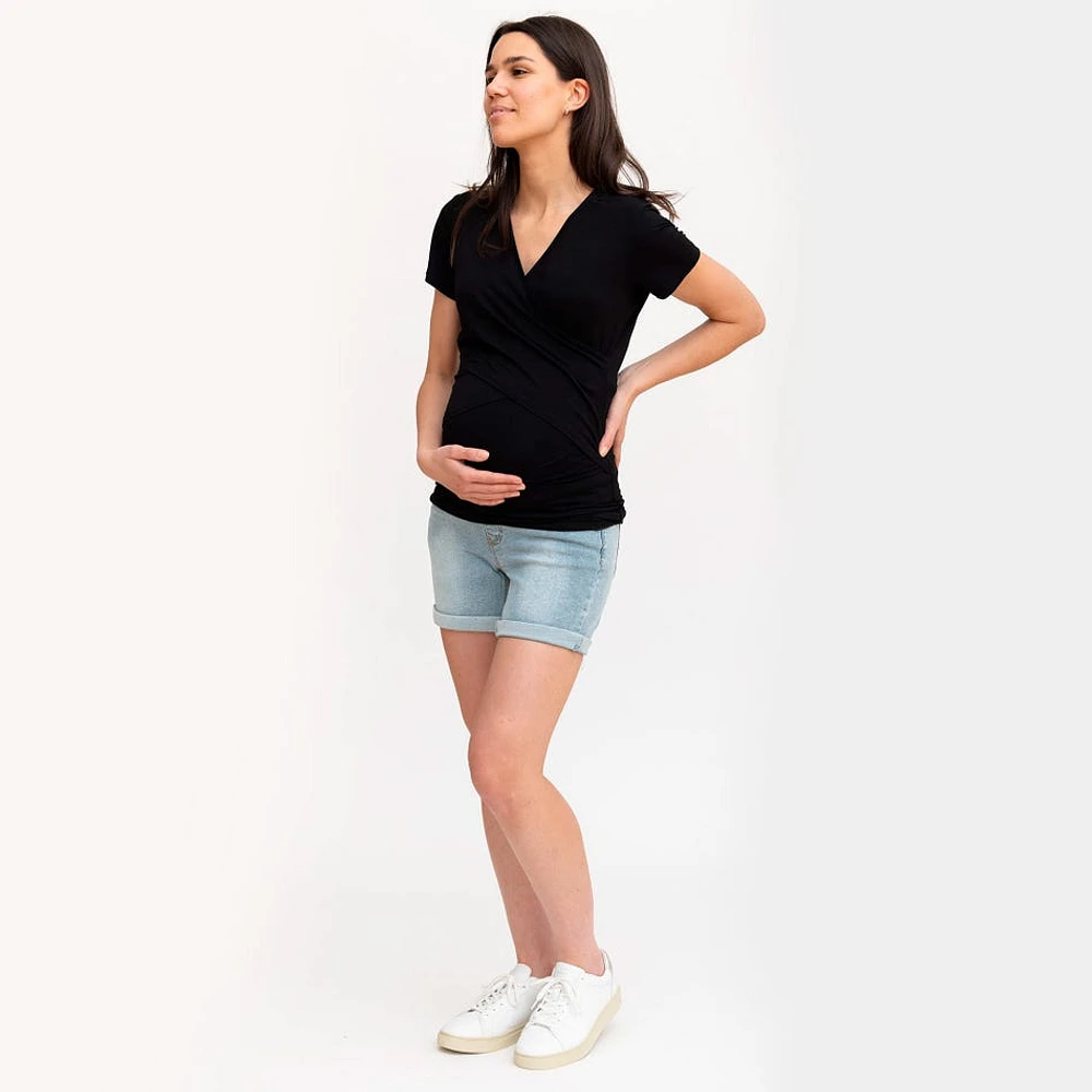 Maternity Denim Shorts