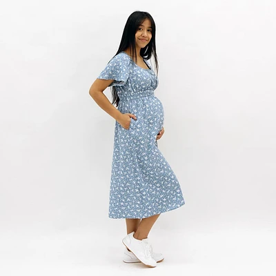 Buttoned Down Maternity Dress