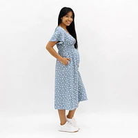 Buttoned Down Maternity Dress