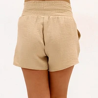 Short Maternité Beige