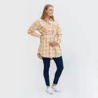 Maternity Plaid Jacket