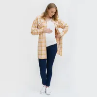 Maternity Plaid Jacket