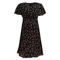 Robe Croisée Imprimée