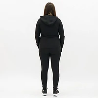 Black Athletic Zip Hoodie