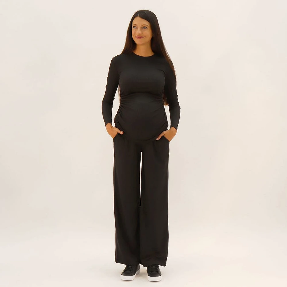 Black Classic Maternity Pants