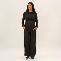 Black Classic Maternity Pants