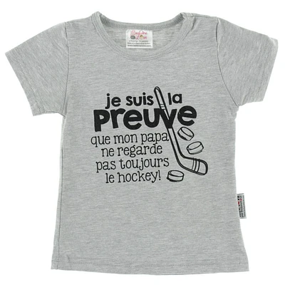 T-Shirt Hockey 12-24mois