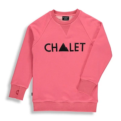 Chalet Sweater Pink 2-12y