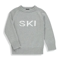 Ski Knit Marl Grey 4-6y